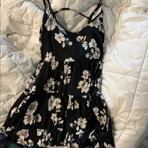 brandy melville floral black jada dress